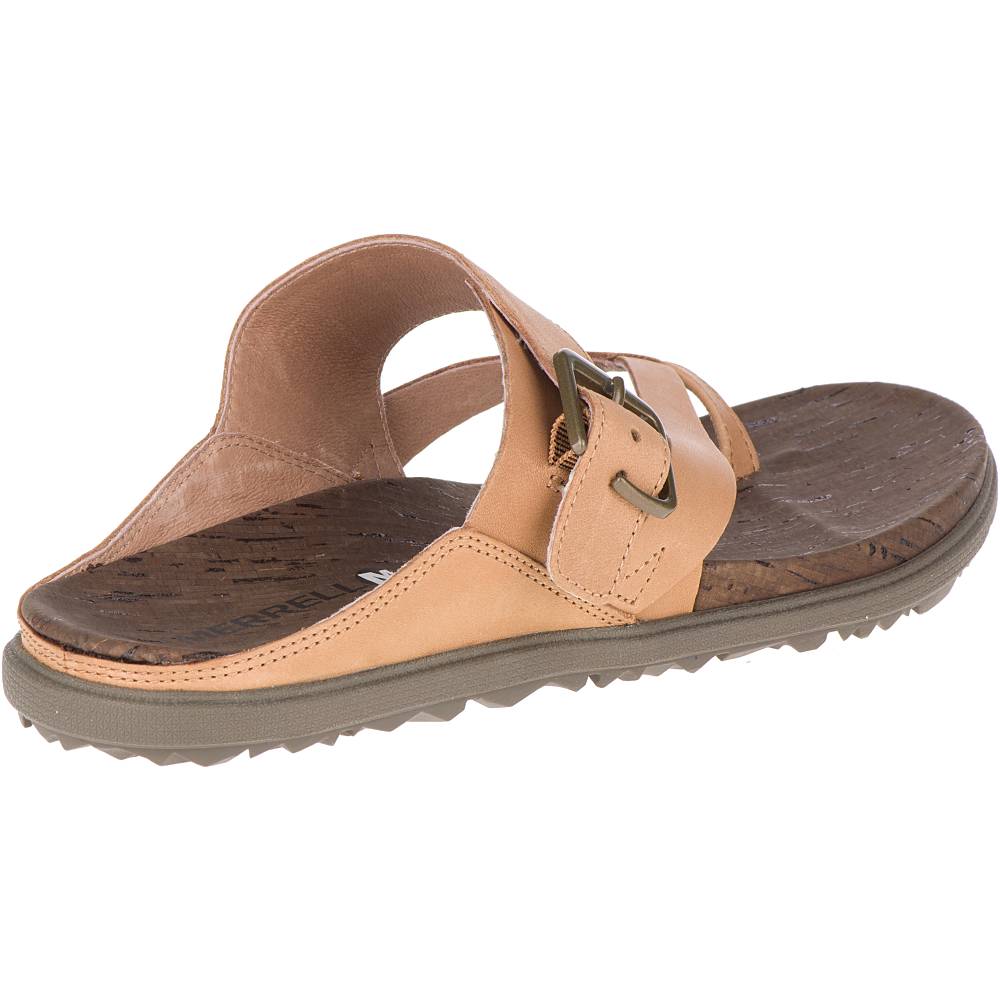 Merrell Around Town Luxe Buckle - Dámske Žabky - Hnede (SK-33737)